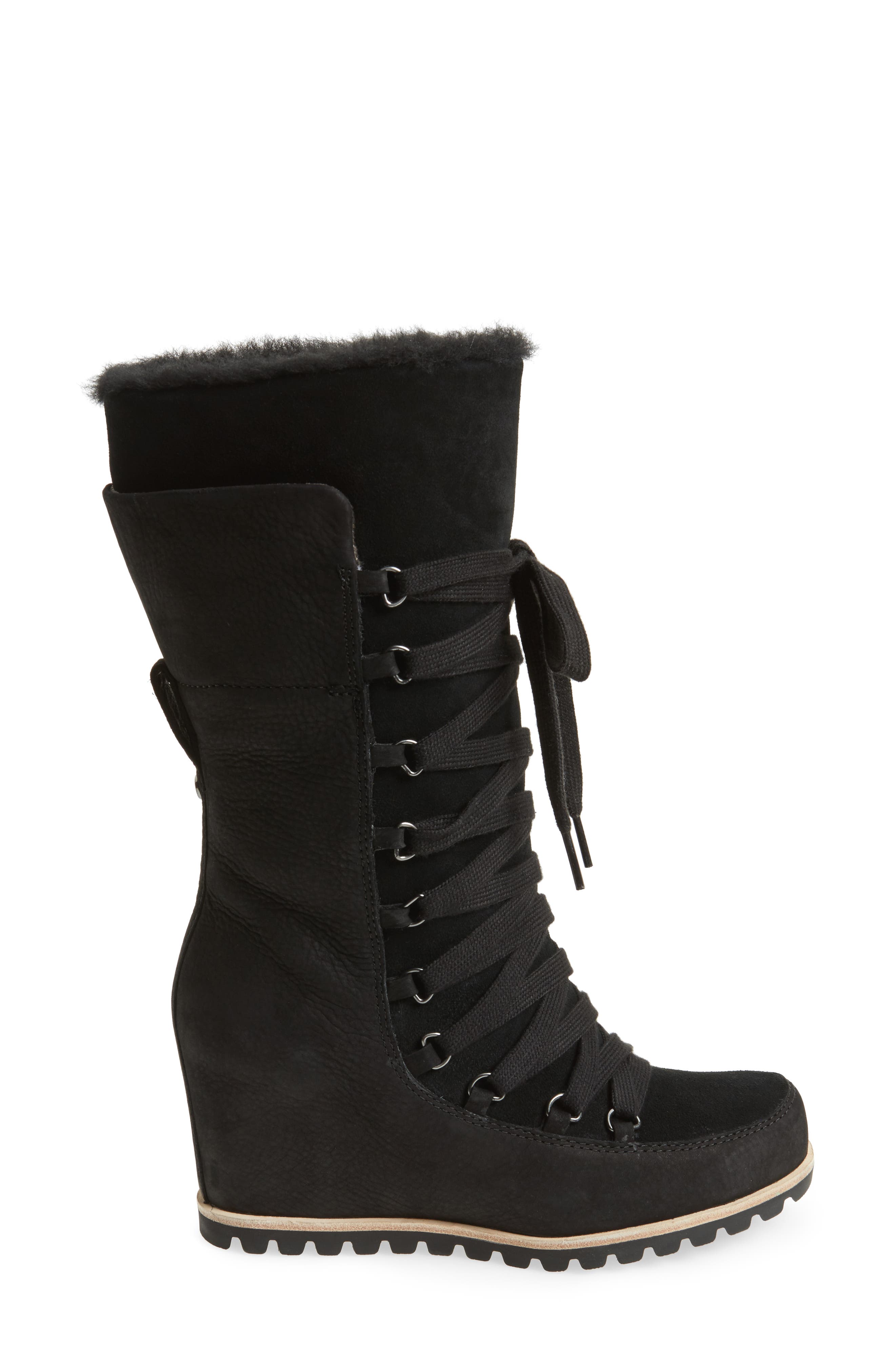 UGG<sup>®</sup> Mason Waterproof Wedge Boot, Alternate, color, 
