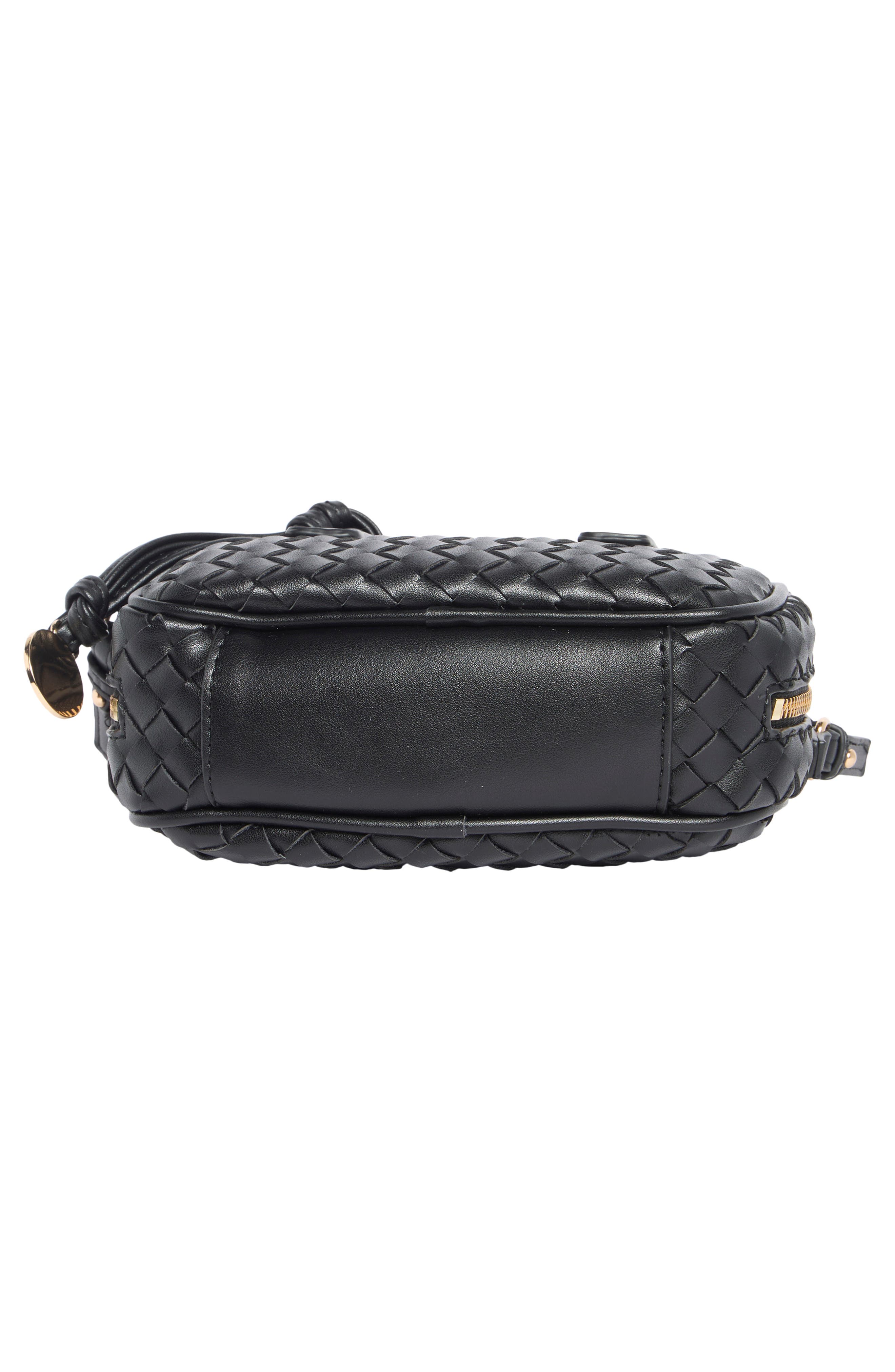 URBAN EXPRESSIONS HANDBAGS Woven Crossbody Bag, Alternate, color, Black