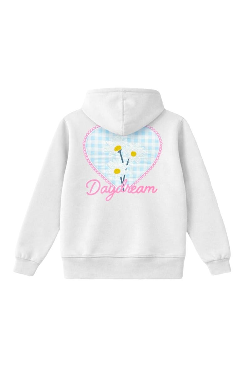 Kids' Cloudsoft Everyday Hoodie, Alternate, color, IVORY GINGHAM