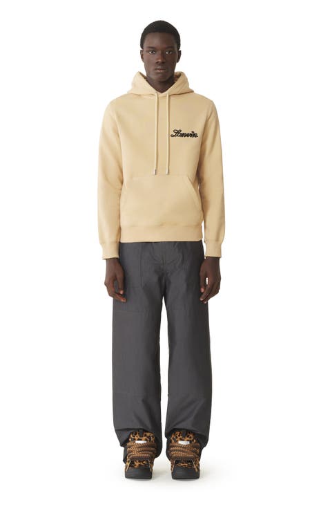 White Lanvin Ribbon Hoodie