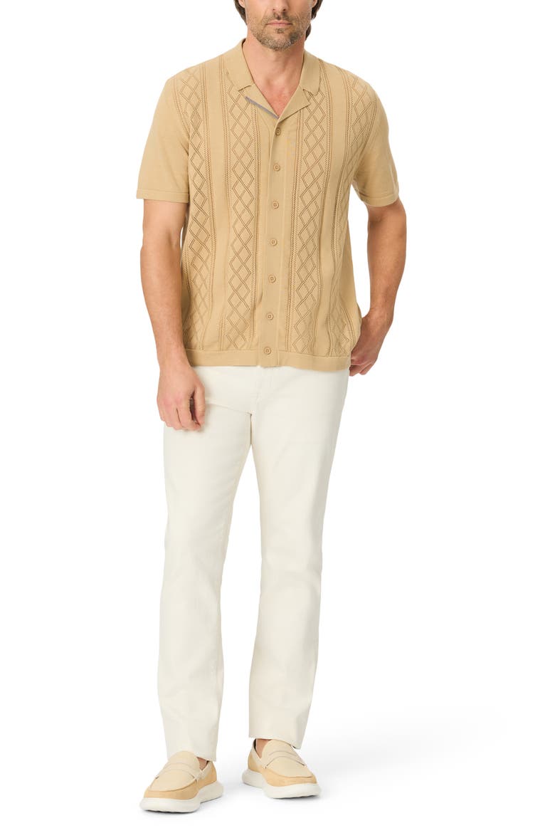 Tambor Short Sleeve Sweater, Alternate, color, OATMEAL