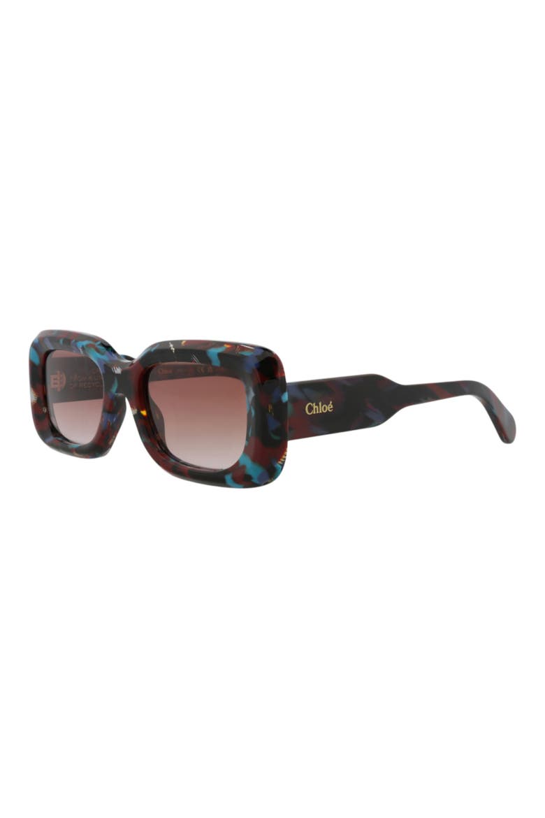 51mm Square Sunglasses, Alternate, color, HAVANA HAVANA RED