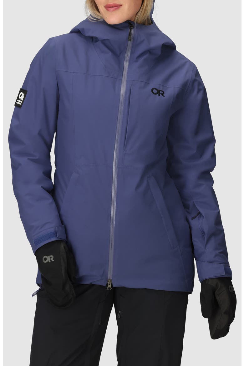 Snowcrew Waterproof Hooded Ski Jacket, Main, color, GALACTIC