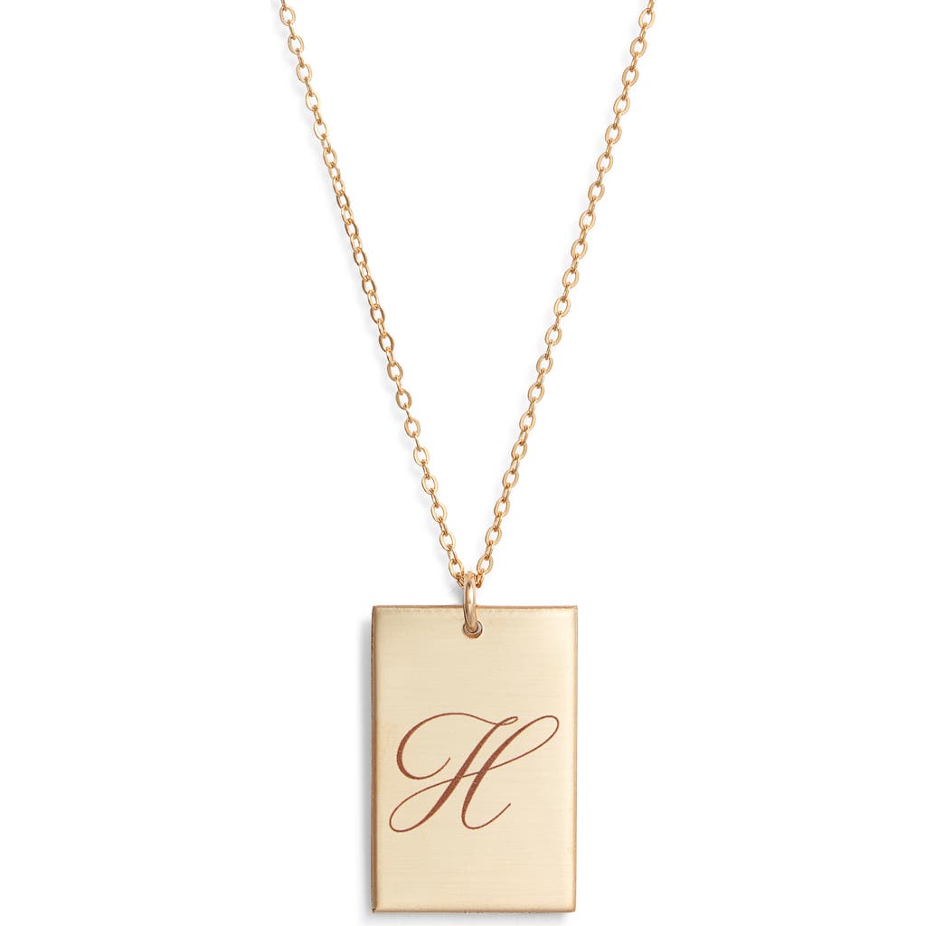Set & Stones Stella Initial Pendant Necklace In Gold/h