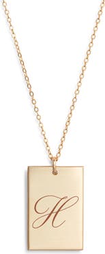 Set & Stones Stella Initial Pendant Necklace