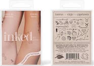 INKED by Dani Earth Zodiac Temporary Tattoos