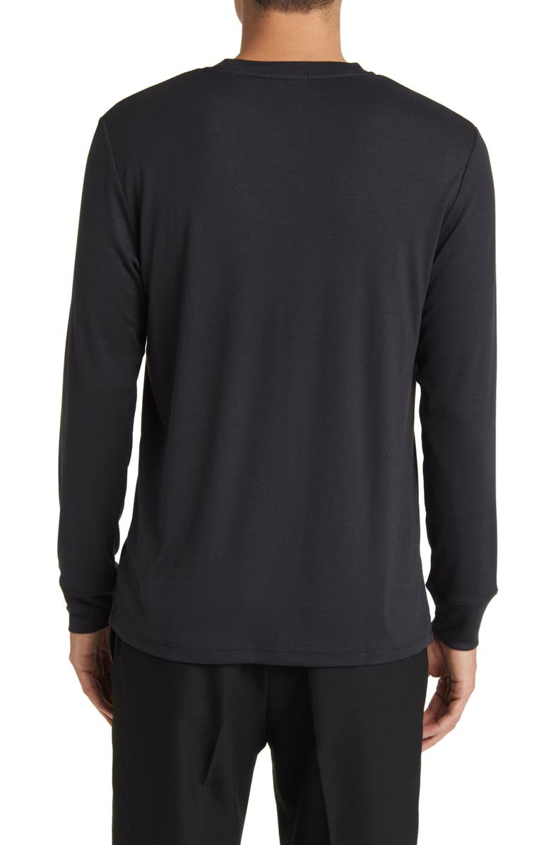 Theory Essential Long Sleeve T-Shirt, Alternate, color, Black - 001