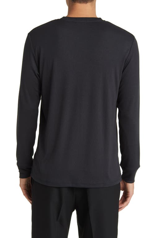 Theory Mens Maden Textured Relaxed-fit Wool Jumper Charcoal Melange In Black