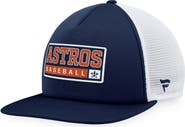 MAJESTIC Men's Majestic Navy/White Houston Astros Foam Trucker Snapback Hat