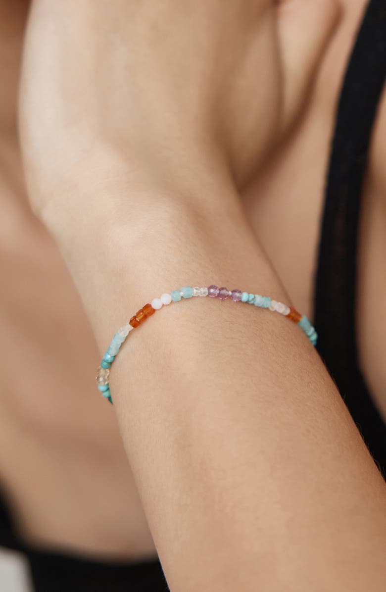 Monica Vinader Freedom Mini Stone Bracelet, Alternate, color, 18K Gold Vermeil