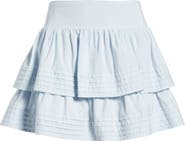 BP. Tiered Ruffle Cotton Miniskort