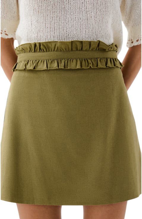 Ruffle Prep Mini Skirt