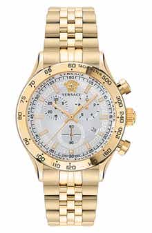 Versace Hellenyium Chronograph Bracelet Watch, 44mm