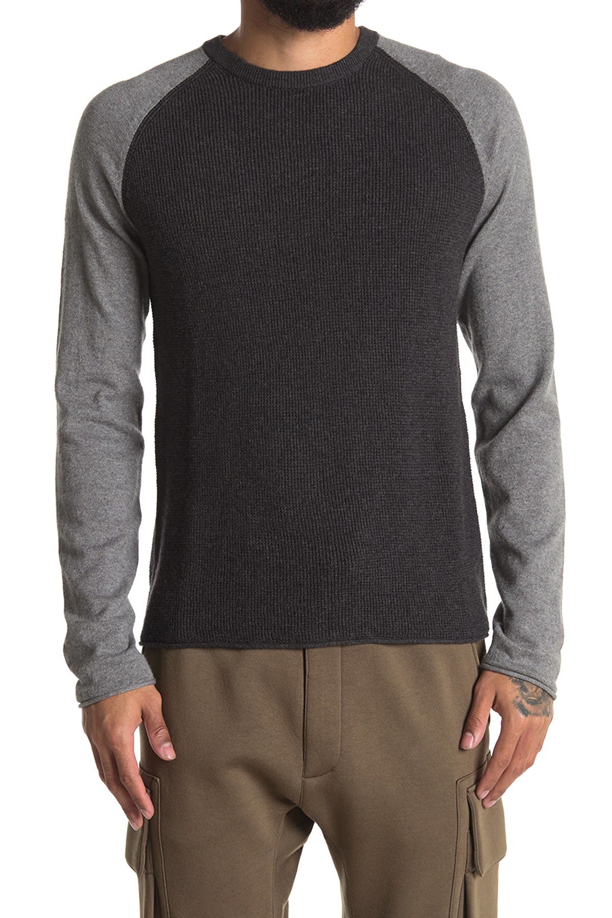 Amicale Waffle Jersey Contrast Raglan Top (Men) | Nordstromrack