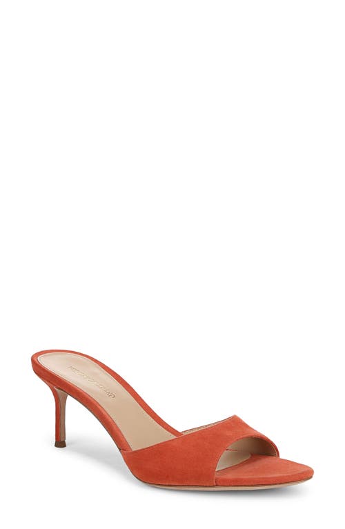 Veronica Beard Tia Slide Sandal In Persimmon