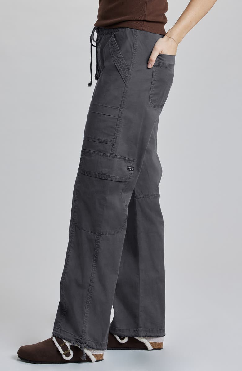SUPPLIES BY UNIONBAY Tabitha Straight Leg Stretch Cotton Twill Cargo Pants, Alternate, color, Galaxy Grey