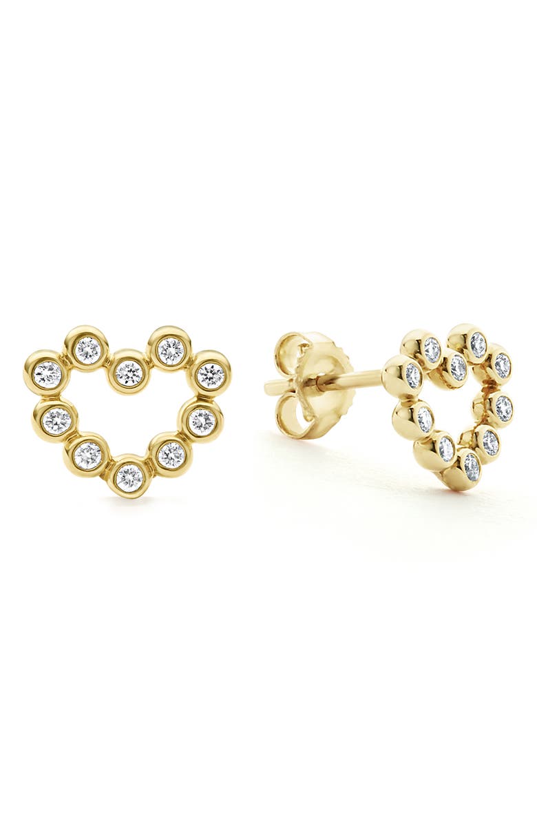 LAGOS KSL Diamond Heart Stud Earrings, Alternate, color,