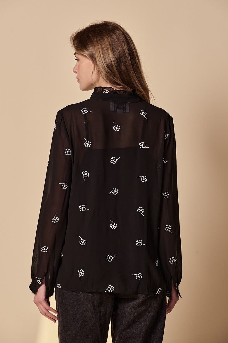 The Nica Shirt, Alternate, color, Black Embroidery
