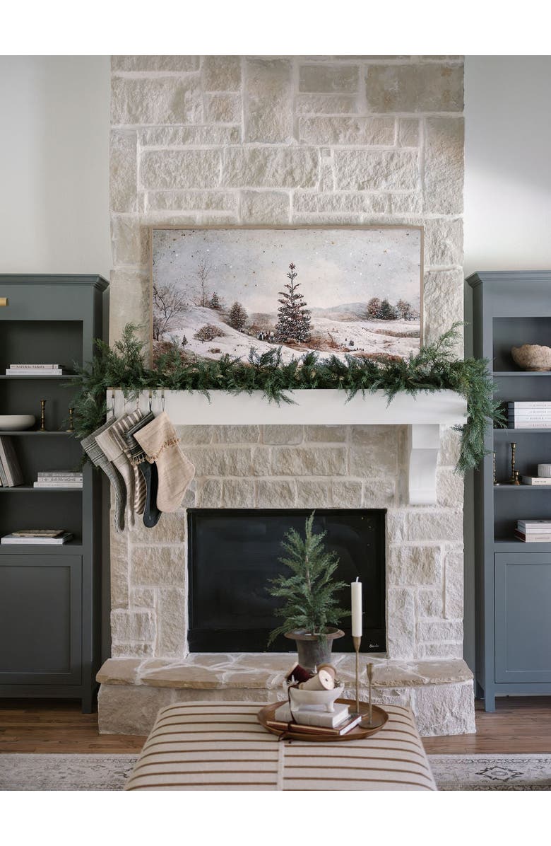 CG Hunter 9' Faux Cedar Garland Evergreen, Alternate, color, Green