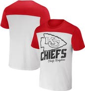 NFL X DARIUS RUCKER Men's NFL x Darius Rucker Collection by Fanatics Cream Kansas City Chiefs Colorblocked T-Shirt