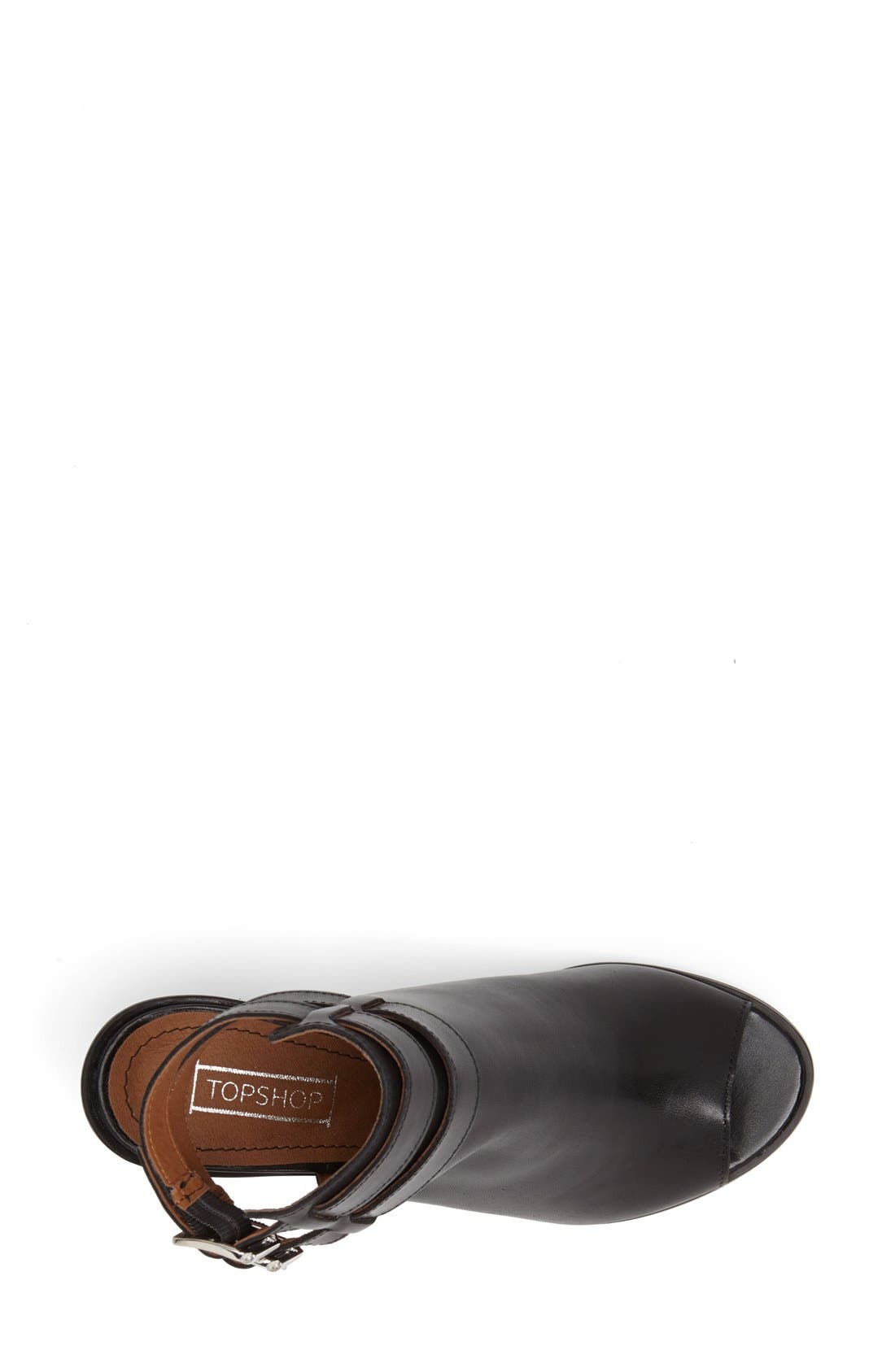 'Jolie' Bootie Sandal, Alternate, color, BLACK