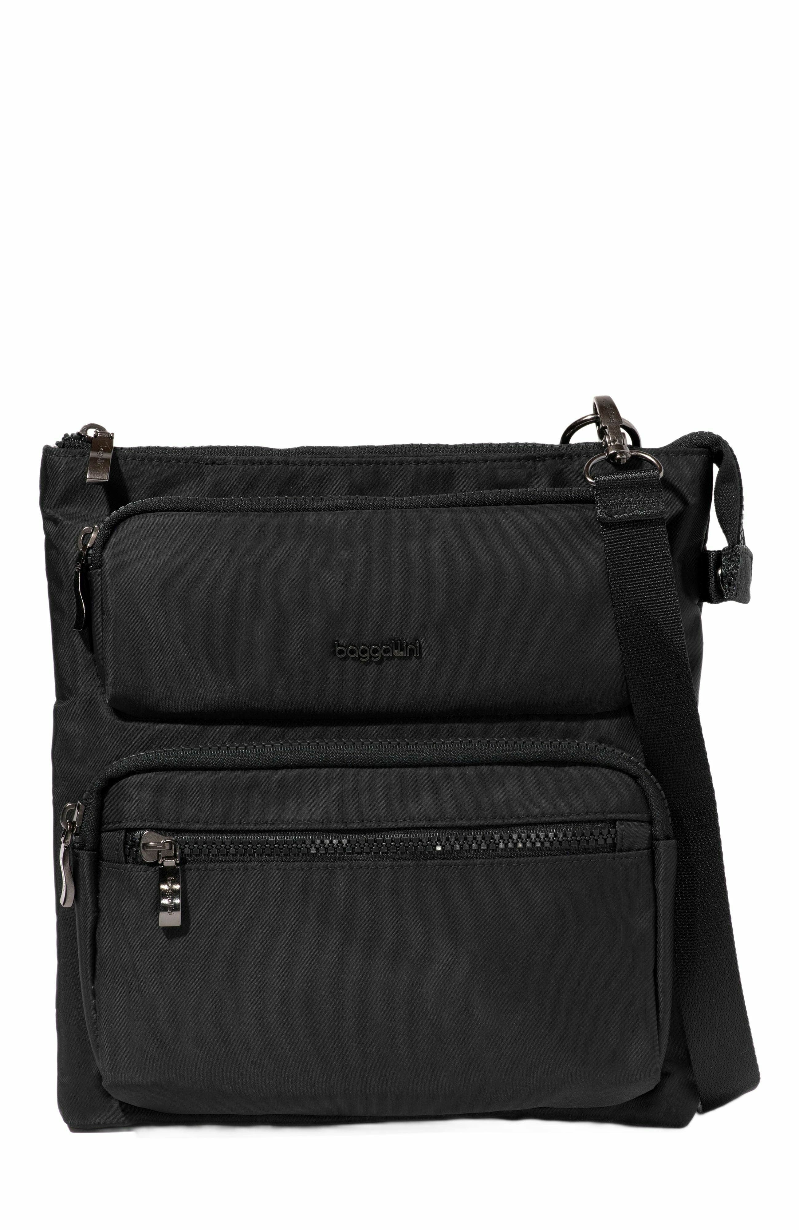 BAGGALLINI Nolita Crossbody Bag with RFID Wristlet, Alternate, color, Black Twill