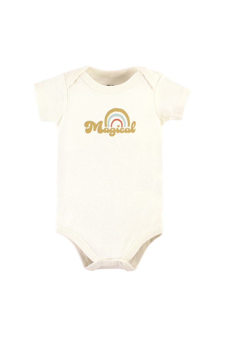 2 Bodysuits and Pant, Alternate, color, Magical Rainbow Short Sleeve