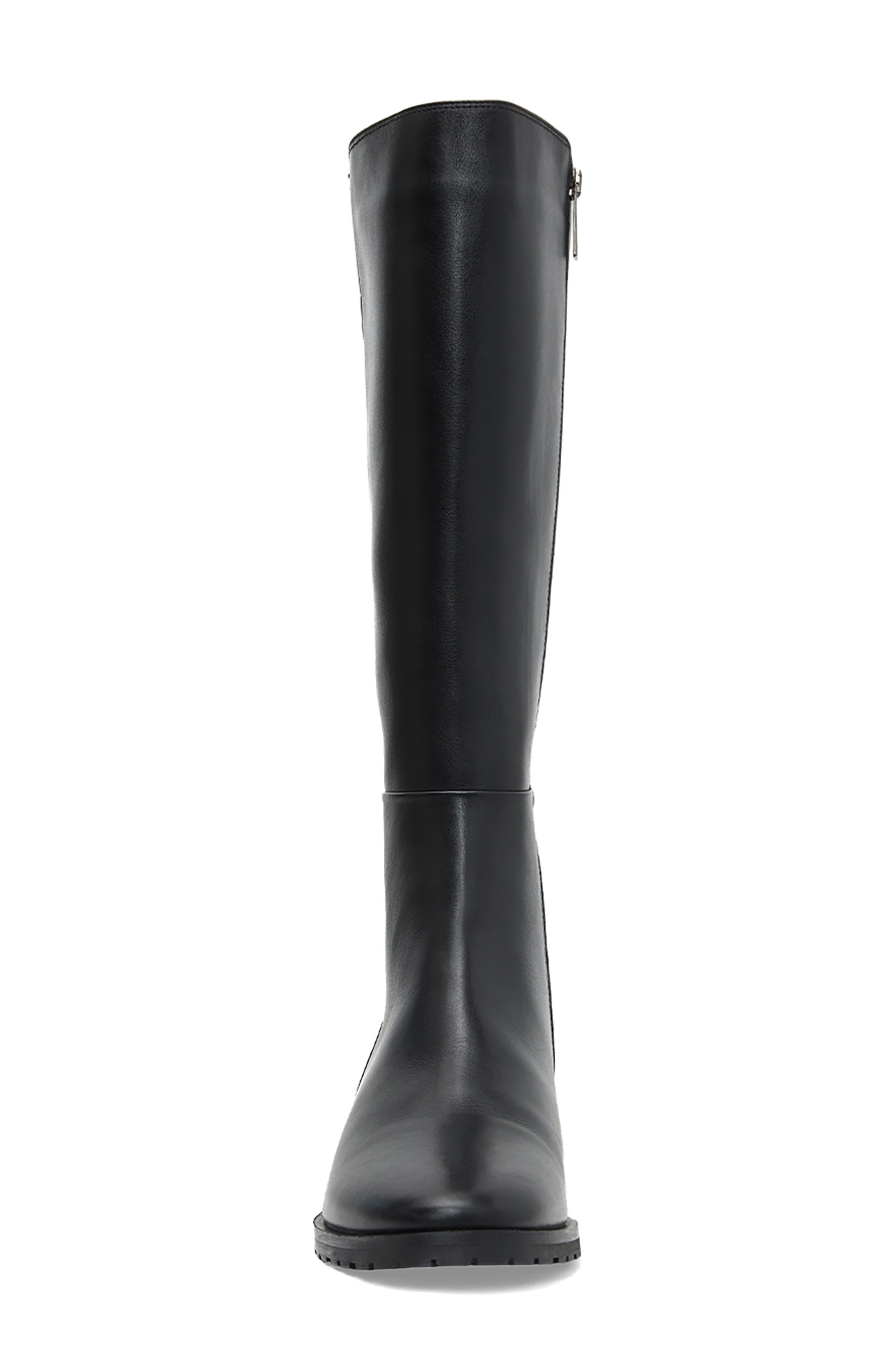 Romello Waterproof Knee High Boot, Alternate, color, BLACK LEATHER