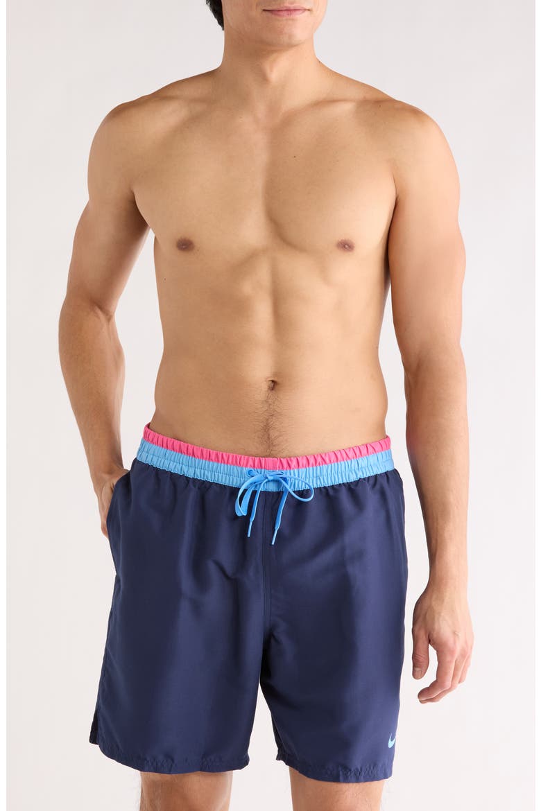 Volley Swim Trunks, Main, color, MIDNIGHT NAVY