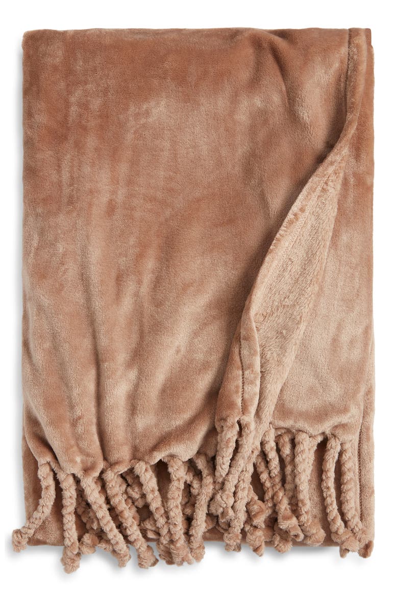 Bliss Throw Blanket, Main, color, TAN PORTABELLA