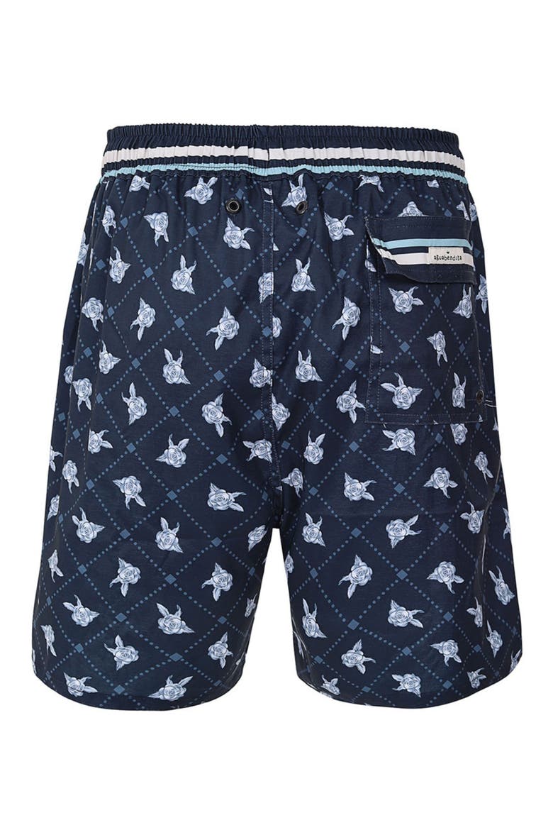 Joe Cherish Stretch Cotton Blend Swim Trunks, Alternate, color, NAVY MULTI