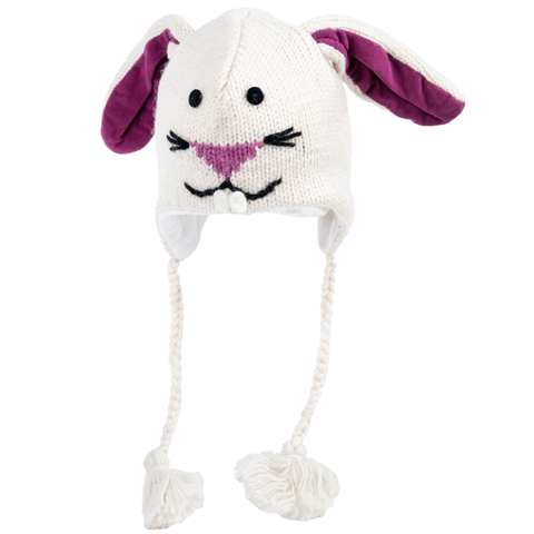 Hand Knit Bunny Hat
