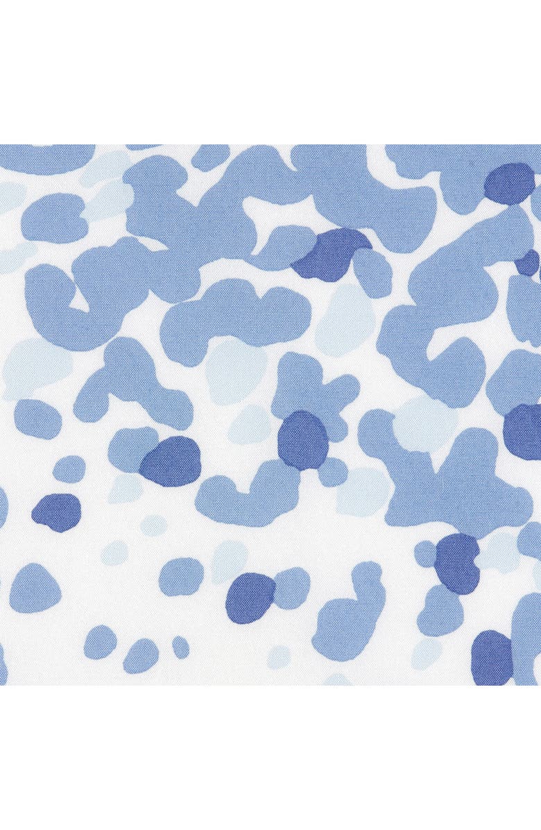 Matouk Poppy Fitted Sheet, Alternate, color, Azure