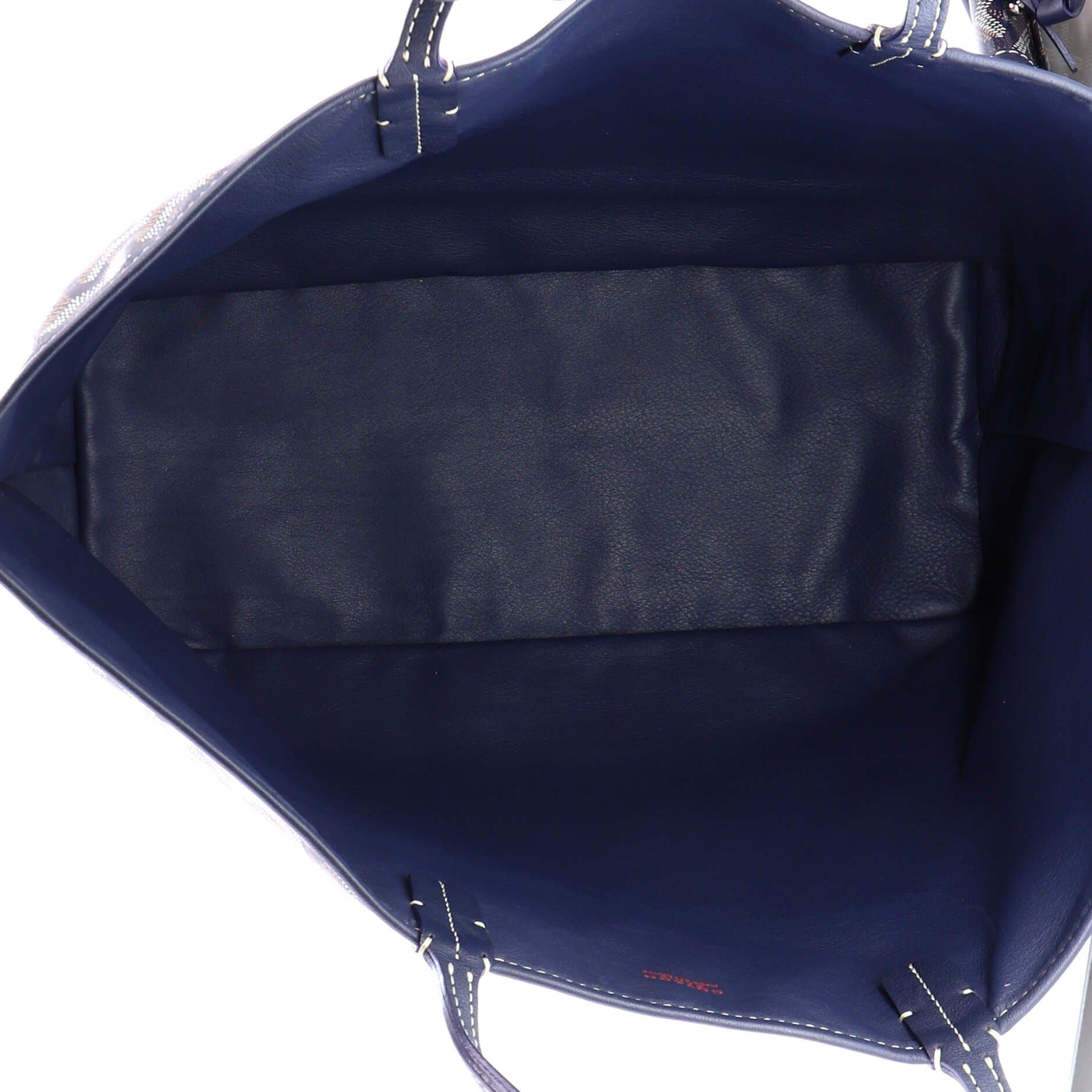 Pre-Owned Goyard Anjou Reversible Tote Coated Canvas PM, Alternate, color, Blue