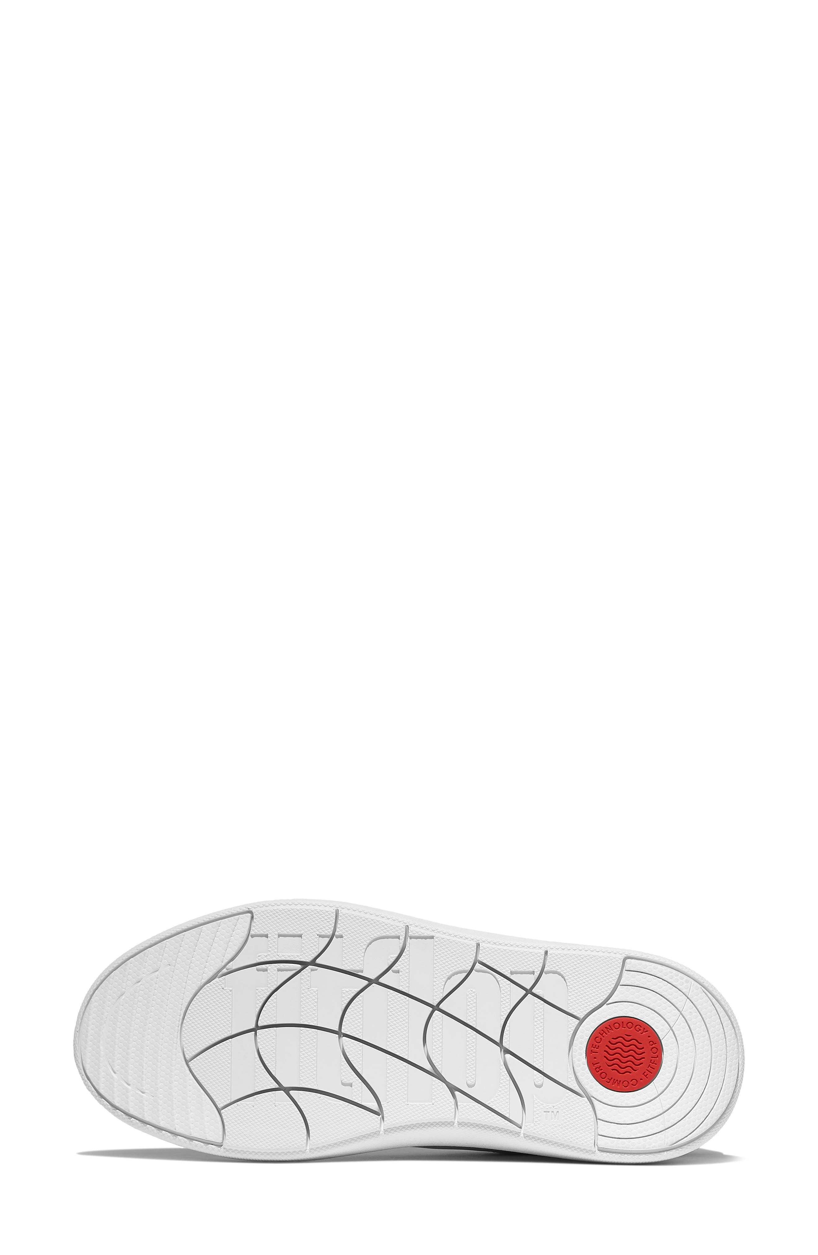 Sequin Backtab Leather Sneaker, Alternate, color, URBAN WHITE/ RUBY