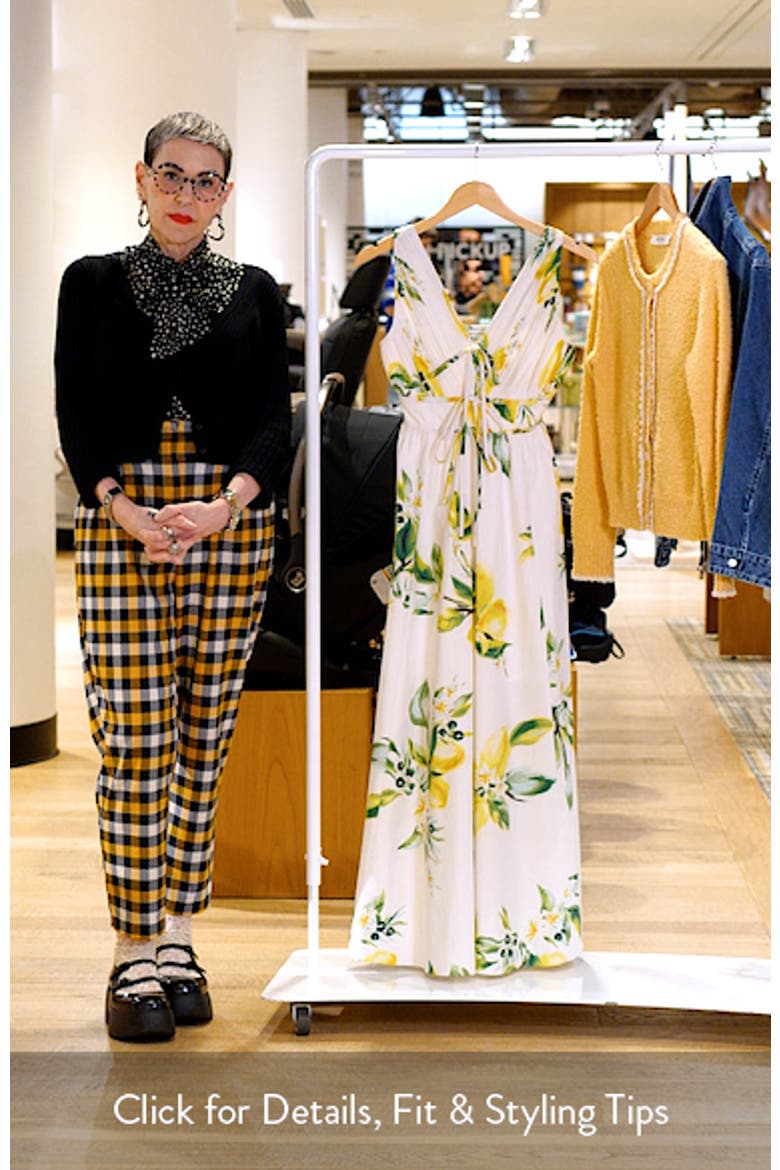 Plissé Tie Front Cotton Maxi Dress video