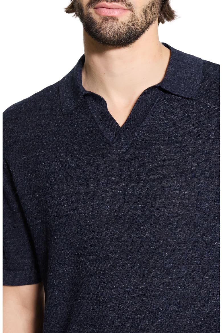 Brenan Linen Blend Polo, Alternate, color, BALTIC