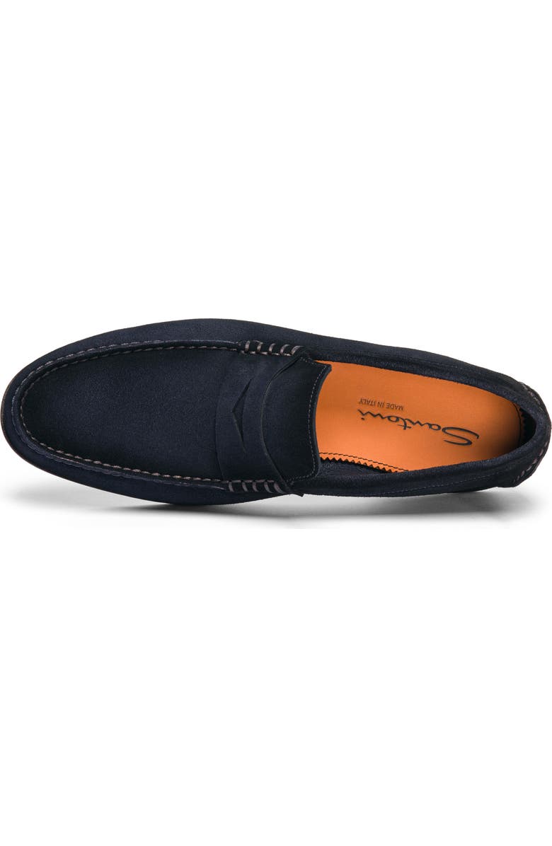 Santoni Ikangia Penny Loafer, Alternate, color, Blue