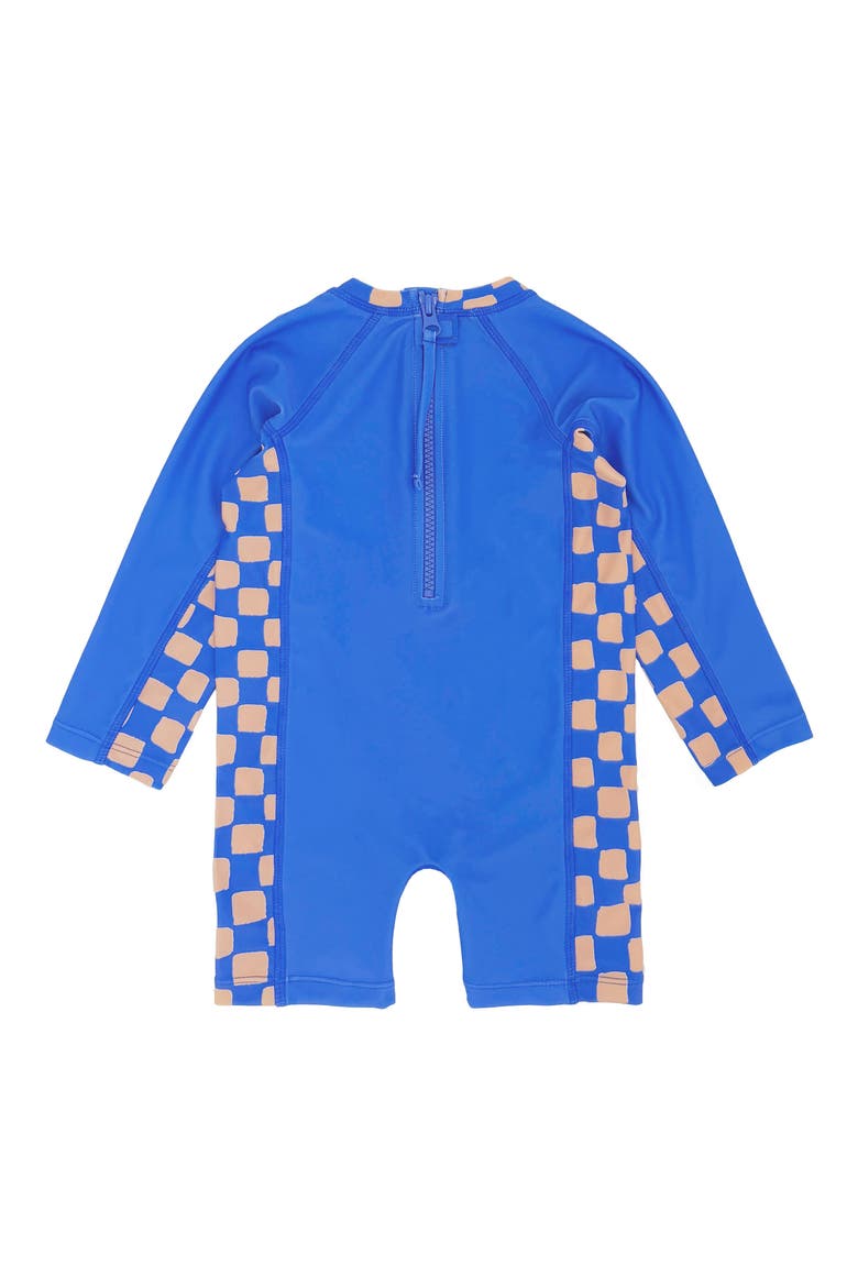 Kids' Shorebreak One-Piece Rashguard, Alternate, color, AQUA CRYSTAL