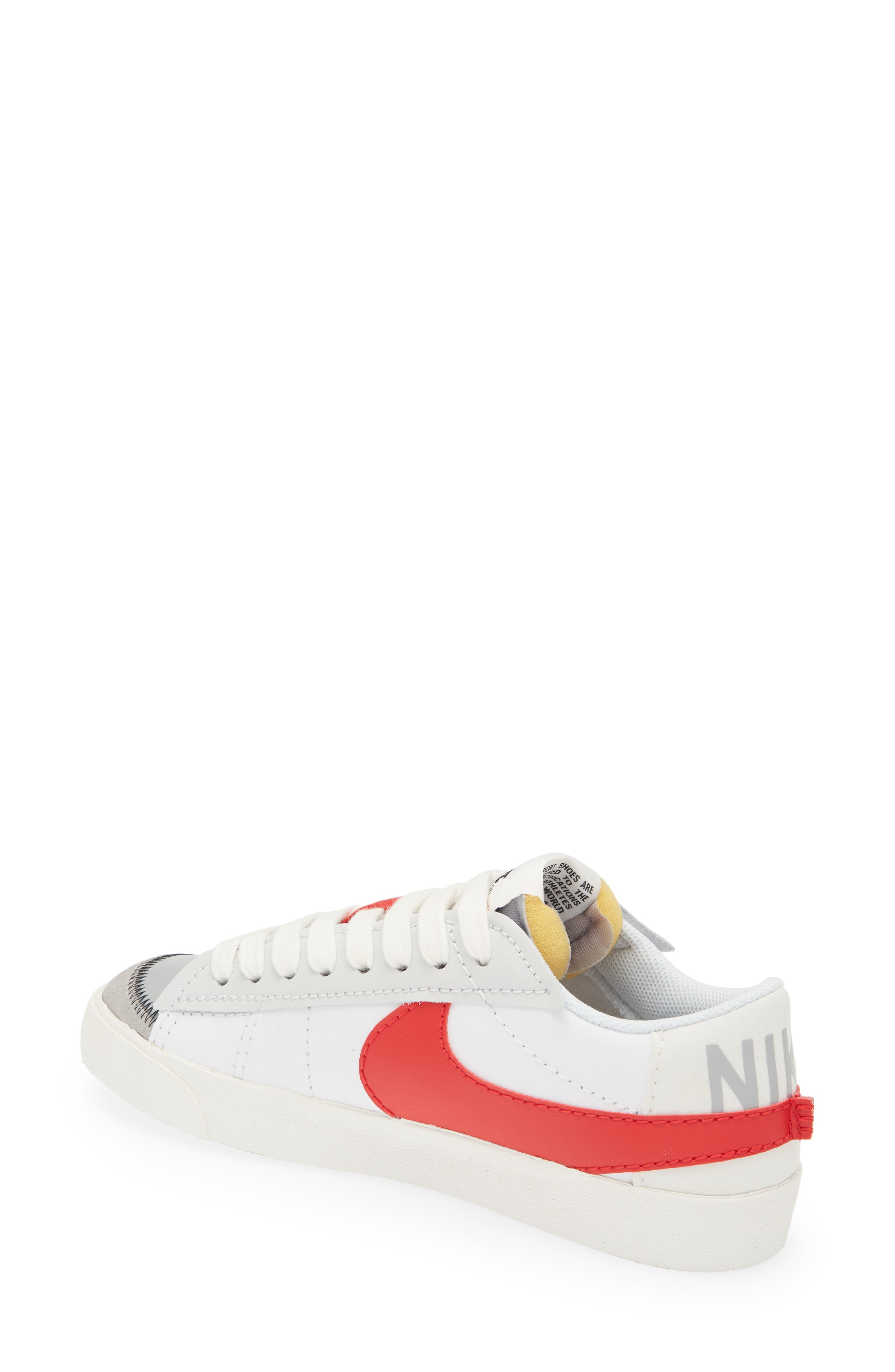 Blazer Low '77 Jumbo Sneaker, Alternate, color, WHITE/ UNIVERSITY RED/ DUST