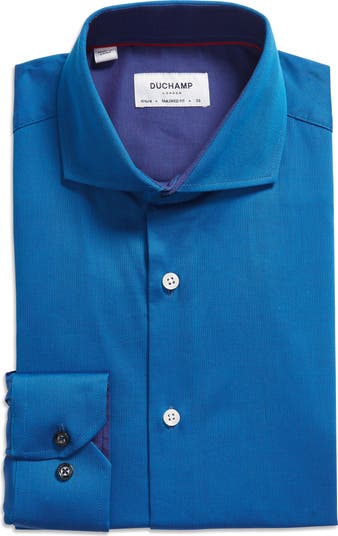 Men's Tailored Fit Stretch Solid Dress Shirt