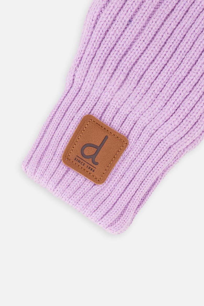 Knit Lined Ribbed Cuff Mittens, Alternate, color, Lavender