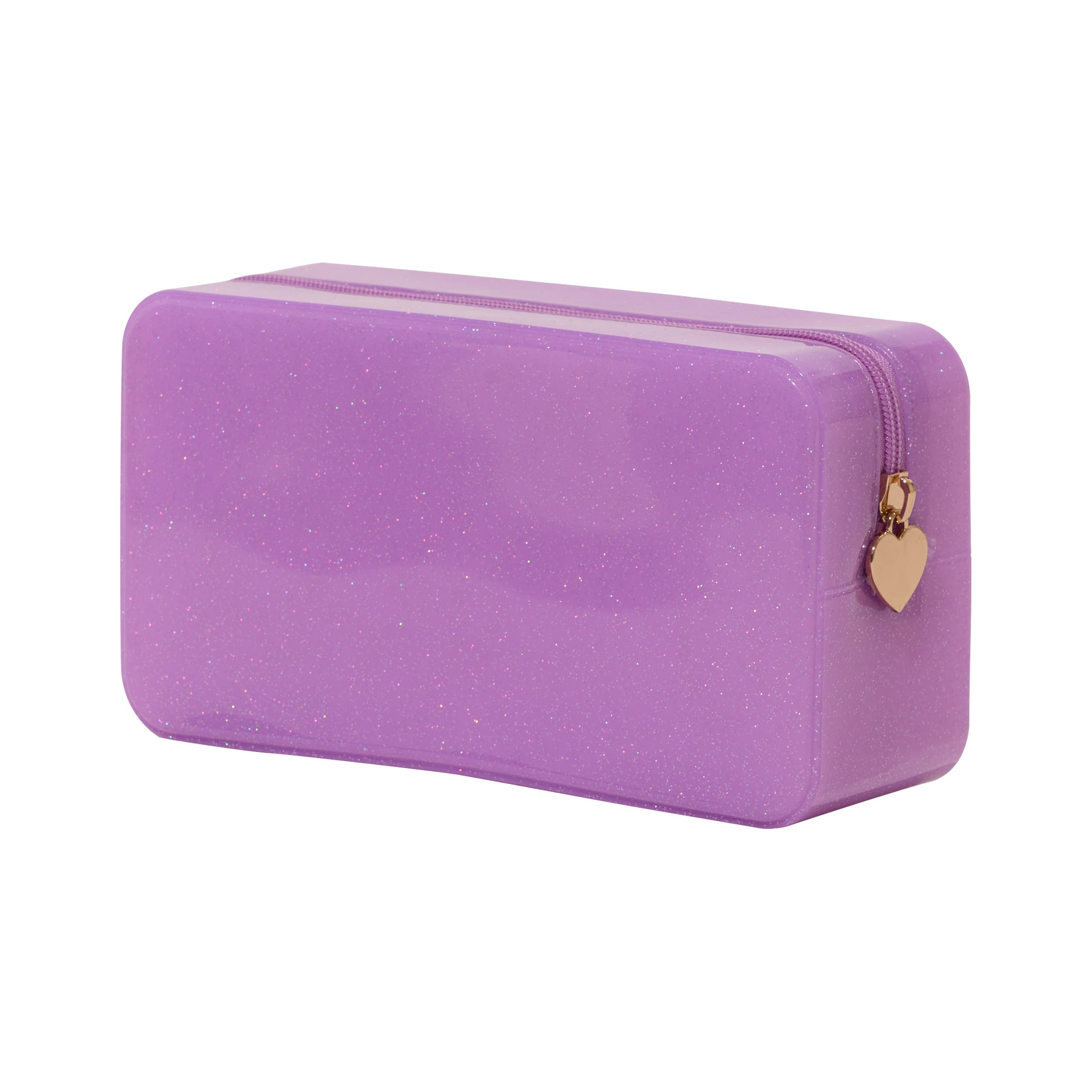 Glitter Jelly Pouch Collection, Main, color, Lavender