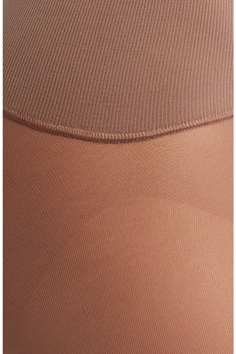Yoga Waist Opaque Tights, Alternate, color, COCOA