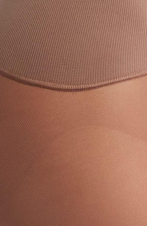 Hue Yoga Waist Opaque Tights In Neutral