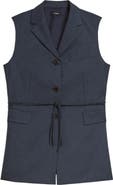 Theory Cinch Detail Notch Neck Vest