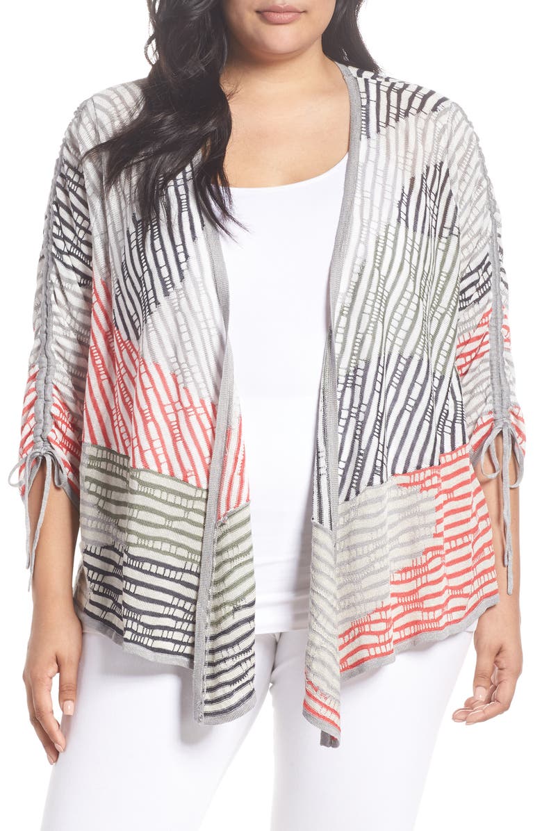 NIC+ZOE Stitch Block 4-Way Convertible Cardigan, Main, color,