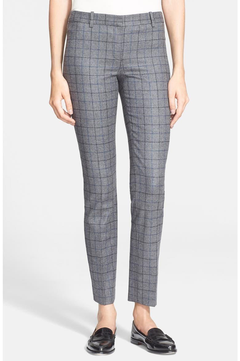 'Treeca' Wool Blend Pants, Main, color, CHARCOAL