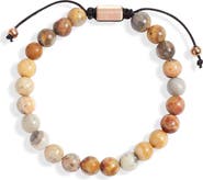 CLIFTON WILSON Men's Tiger's Eye Beaded Bracelet