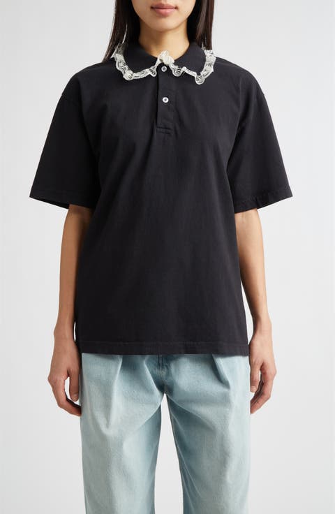 Gender Inclusive Cletus Lace Trim Polo